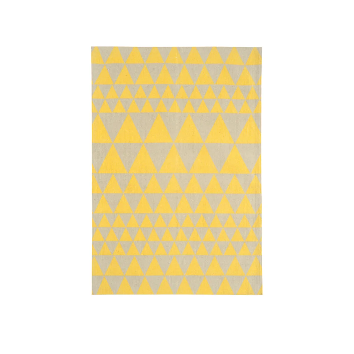Asiatic Carpets Onix Hand Woven and Printed Rug Triangles Yellow - 120 x 170cm