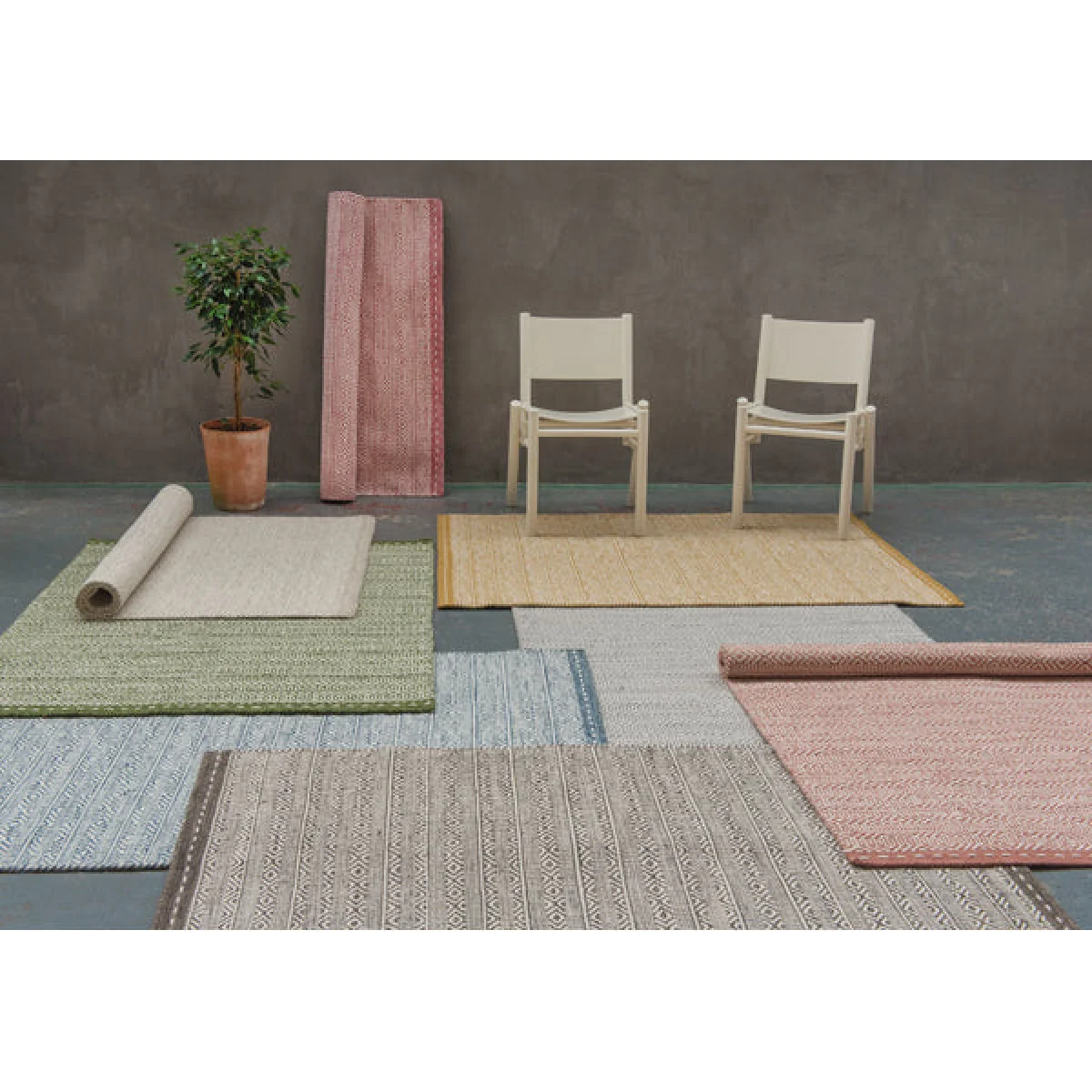 Asiatic Carpets Knox Reversible Wool Dhurry Hand Woven Dhurry Rug Taupe - 160 x 230cm – image 2