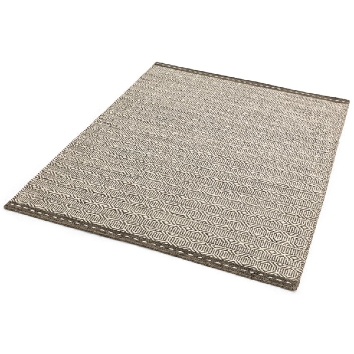 Asiatic Carpets Knox Reversible Wool Dhurry Hand Woven Dhurry Rug Taupe - 160 x 230cm – image 3
