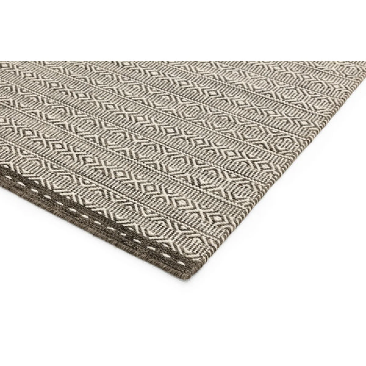 Asiatic Carpets Knox Reversible Wool Dhurry Hand Woven Dhurry Rug Taupe - 160 x 230cm – image 4