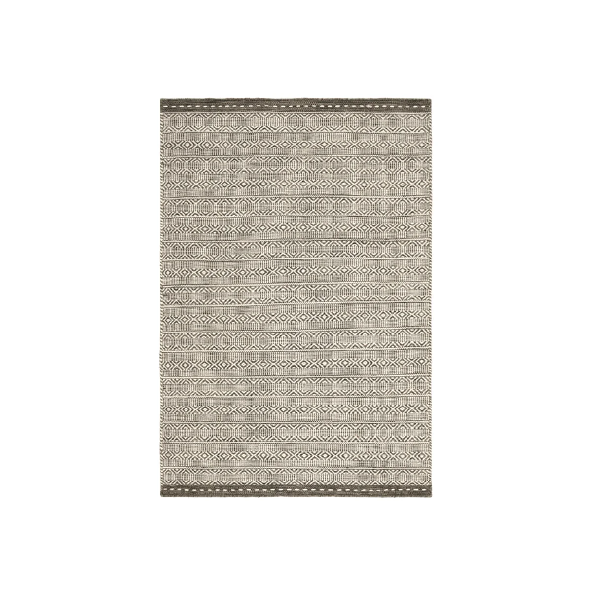 Asiatic Carpets Knox Reversible Wool Dhurry Hand Woven Dhurry Rug Taupe - 160 x 230cm – image 1