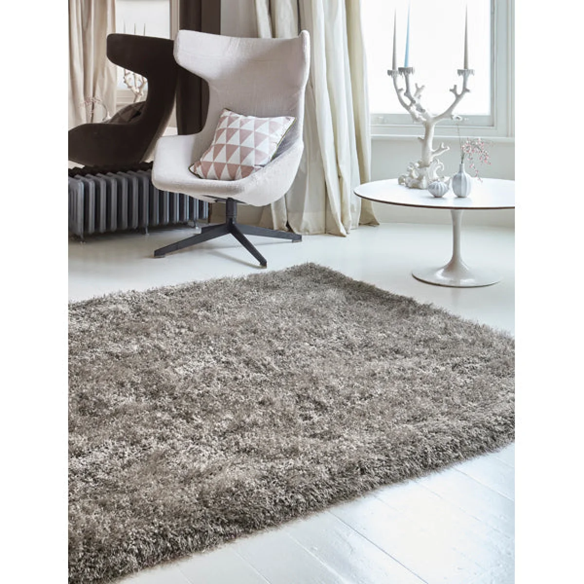 Asiatic Carpets Cascade Table Tufted Rug Taupe - 160 x 160cm – image 2