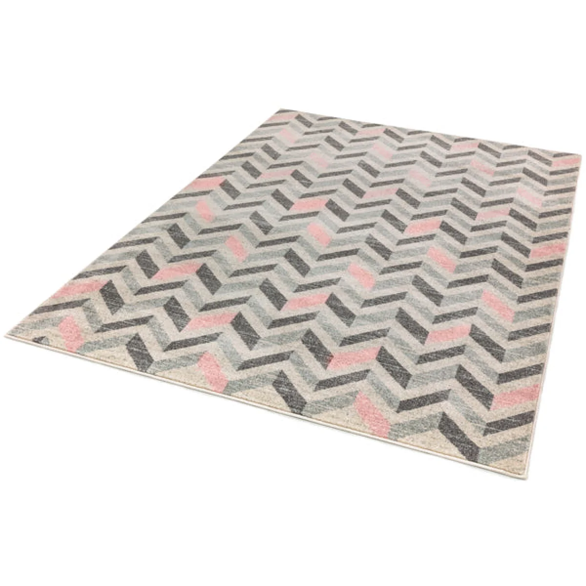 Asiatic Carpets Colt Machine Woven Rug Chevron Pink - 200 x 290cm – image 2