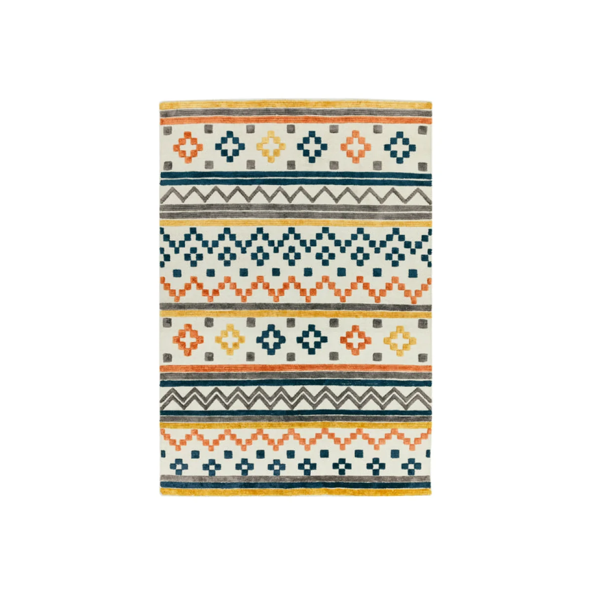 Asiatic Carpets Theo Hand Woven Rug Earth Tone Geo - 160 x 230cm