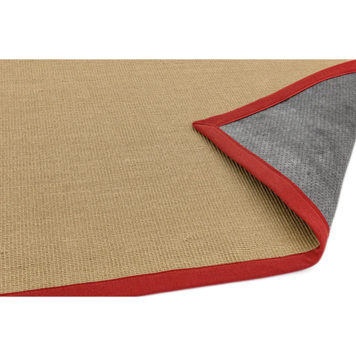 Asiatic Carpets Sisal Machine Woven Rug Linen/Red - 68 x 240cm – image 4
