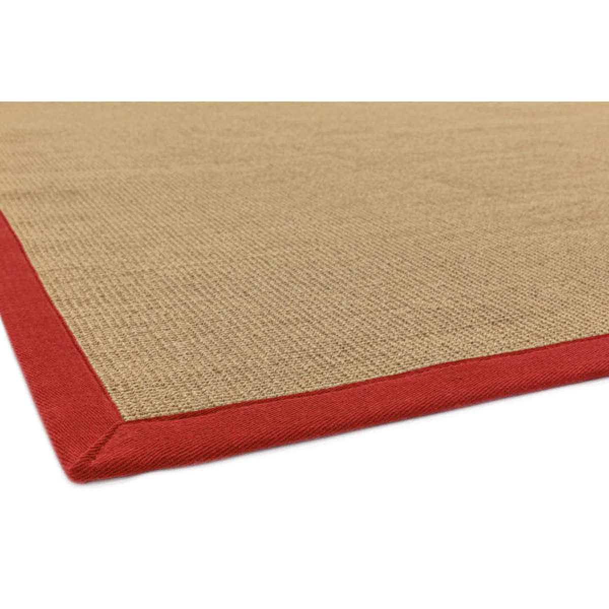 Asiatic Carpets Sisal Machine Woven Rug Linen/Red - 68 x 240cm – image 5