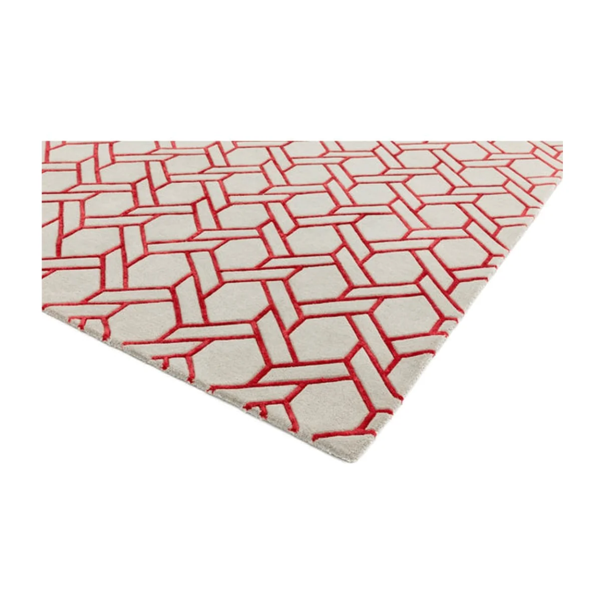 Asiatic Carpets Nexus Hand Tufted Rug Fine Lines Silver/Red - 160 x 230cm – image 1