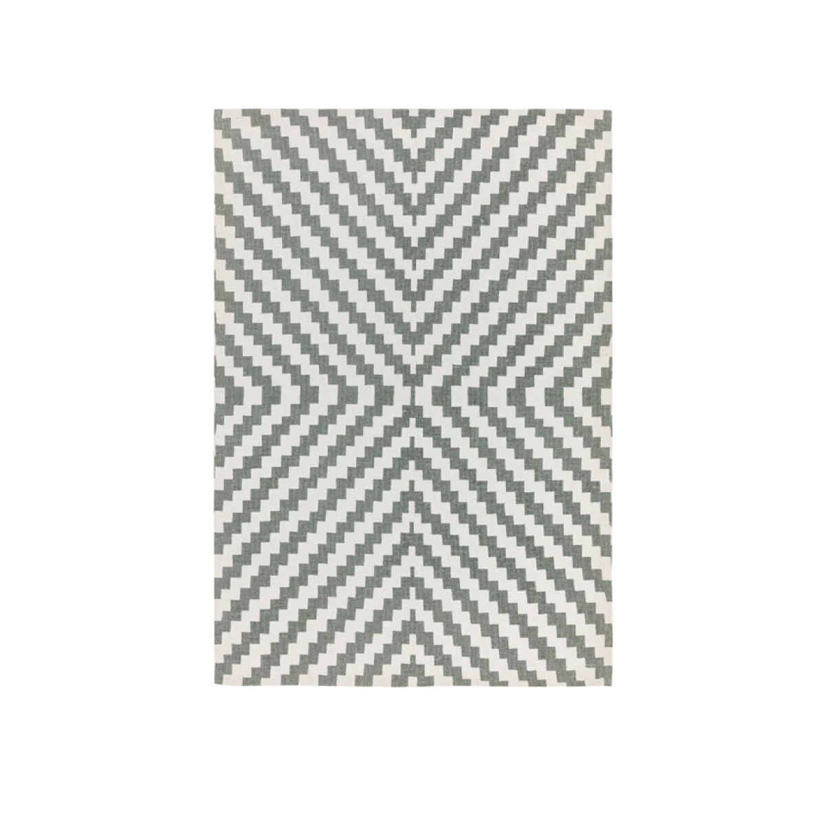 Asiatic Carpets Onix Hand Woven and Printed Rug Geo Grey - 120 x 170cm