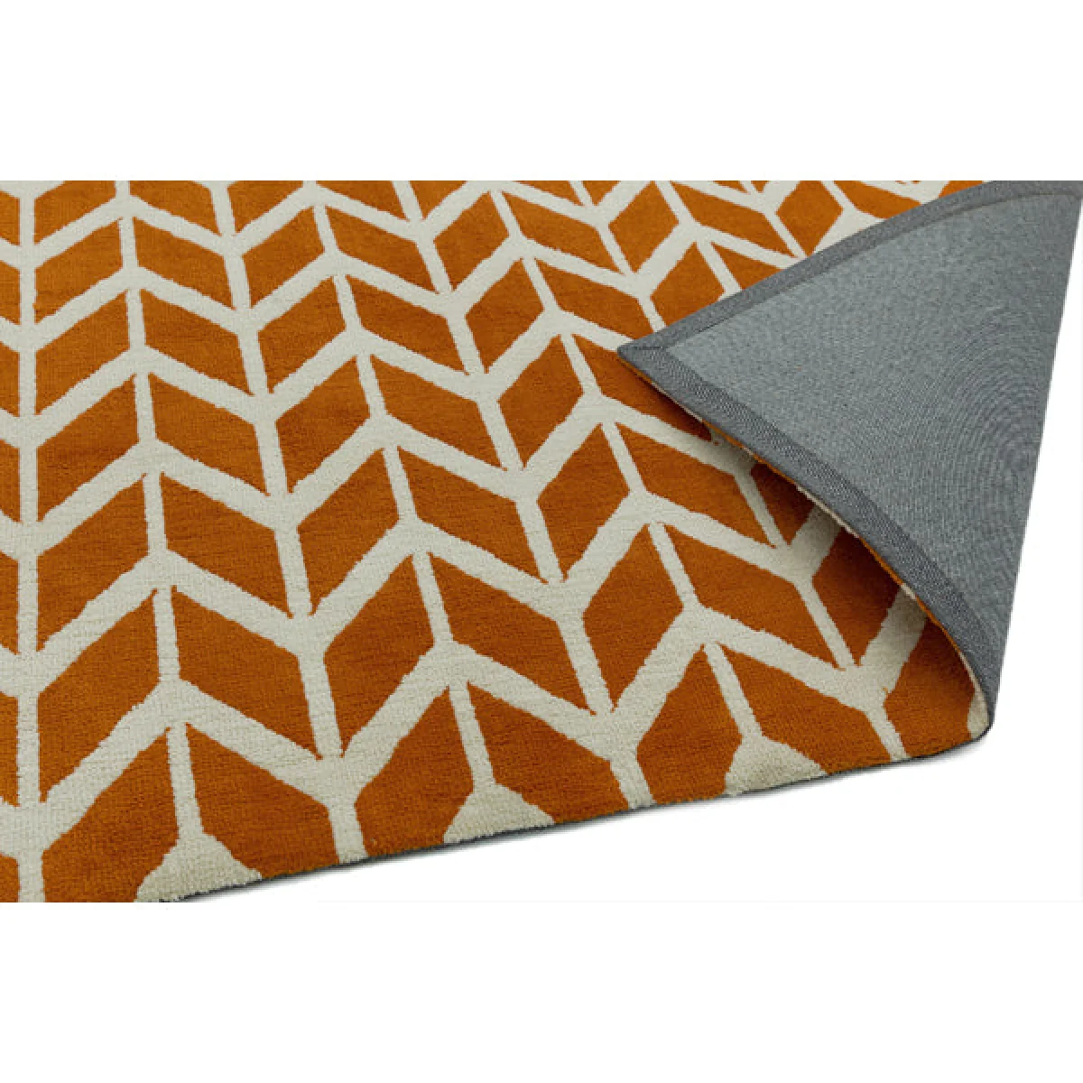 Asiatic Carpets Arlo Machine Knitted Rug Chevron Orange - 160 x 230cm – image 4
