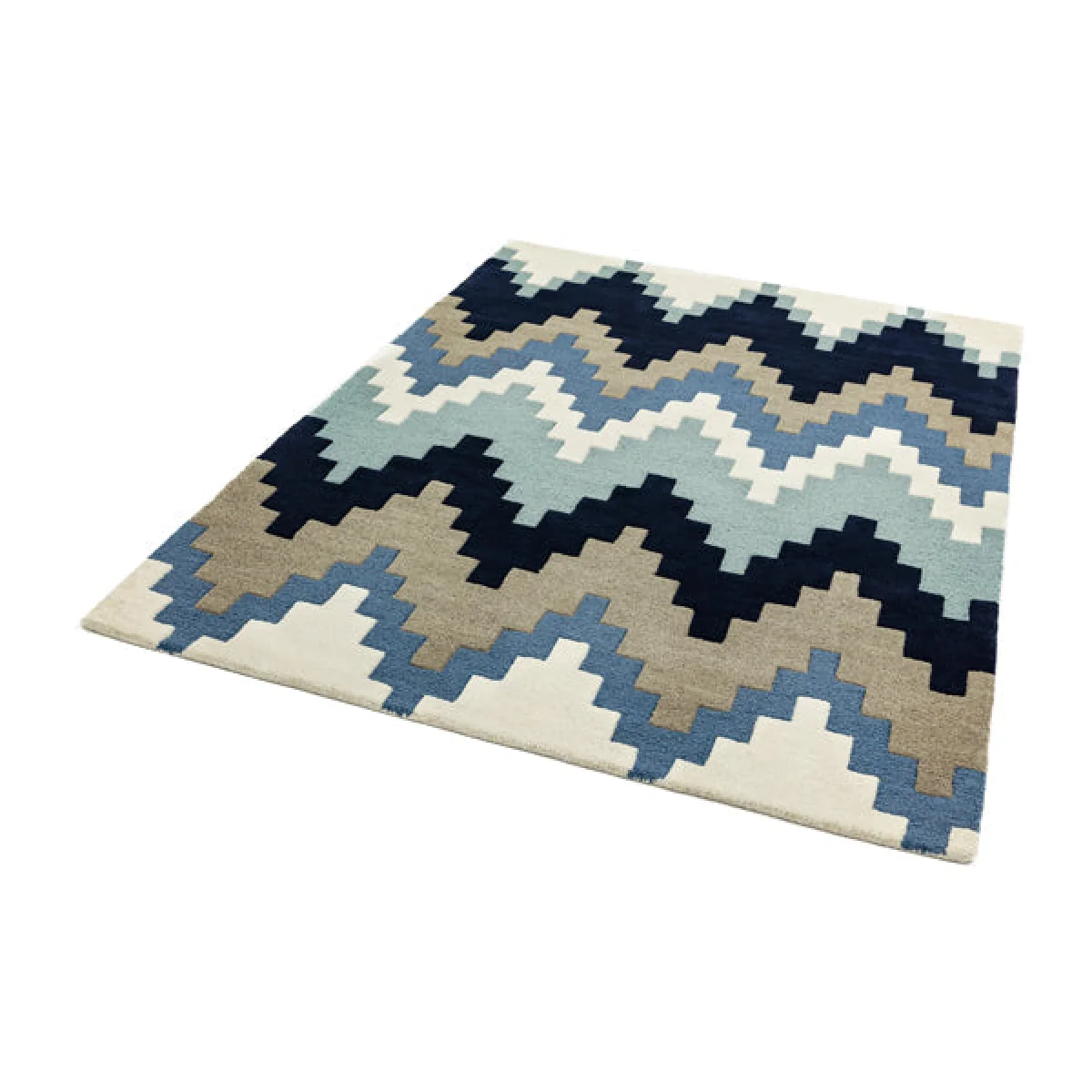 Asiatic Carpets Matrix Hand Tufted Rug Cuzzo Blue - 120 x 170cm – image 2