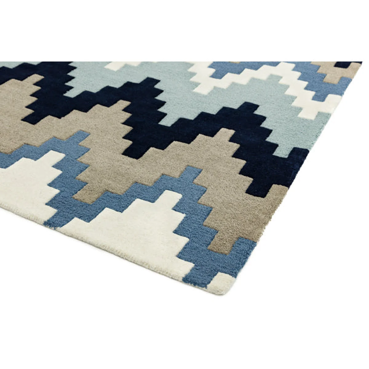 Asiatic Carpets Matrix Hand Tufted Rug Cuzzo Blue - 120 x 170cm – image 3