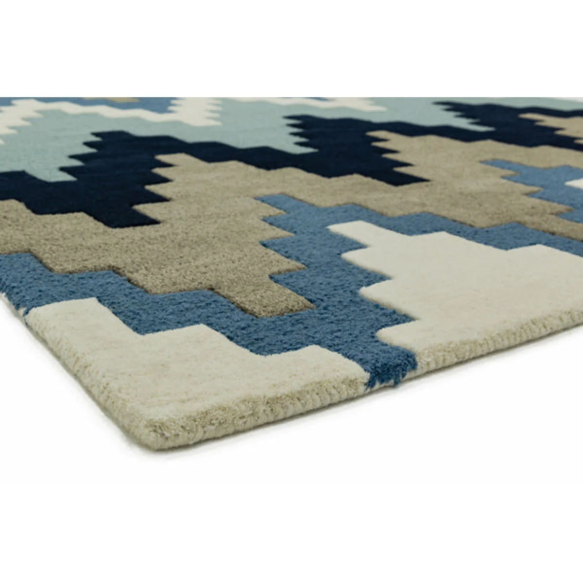 Asiatic Carpets Matrix Hand Tufted Rug Cuzzo Blue - 120 x 170cm – image 5