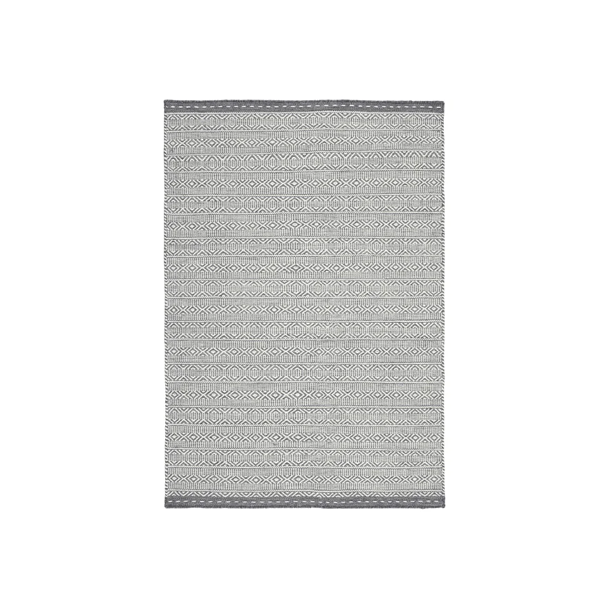 Asiatic Carpets Knox Reversible Wool Dhurry Hand Woven Dhurry Rug Grey - 160 x 230cm – image 1