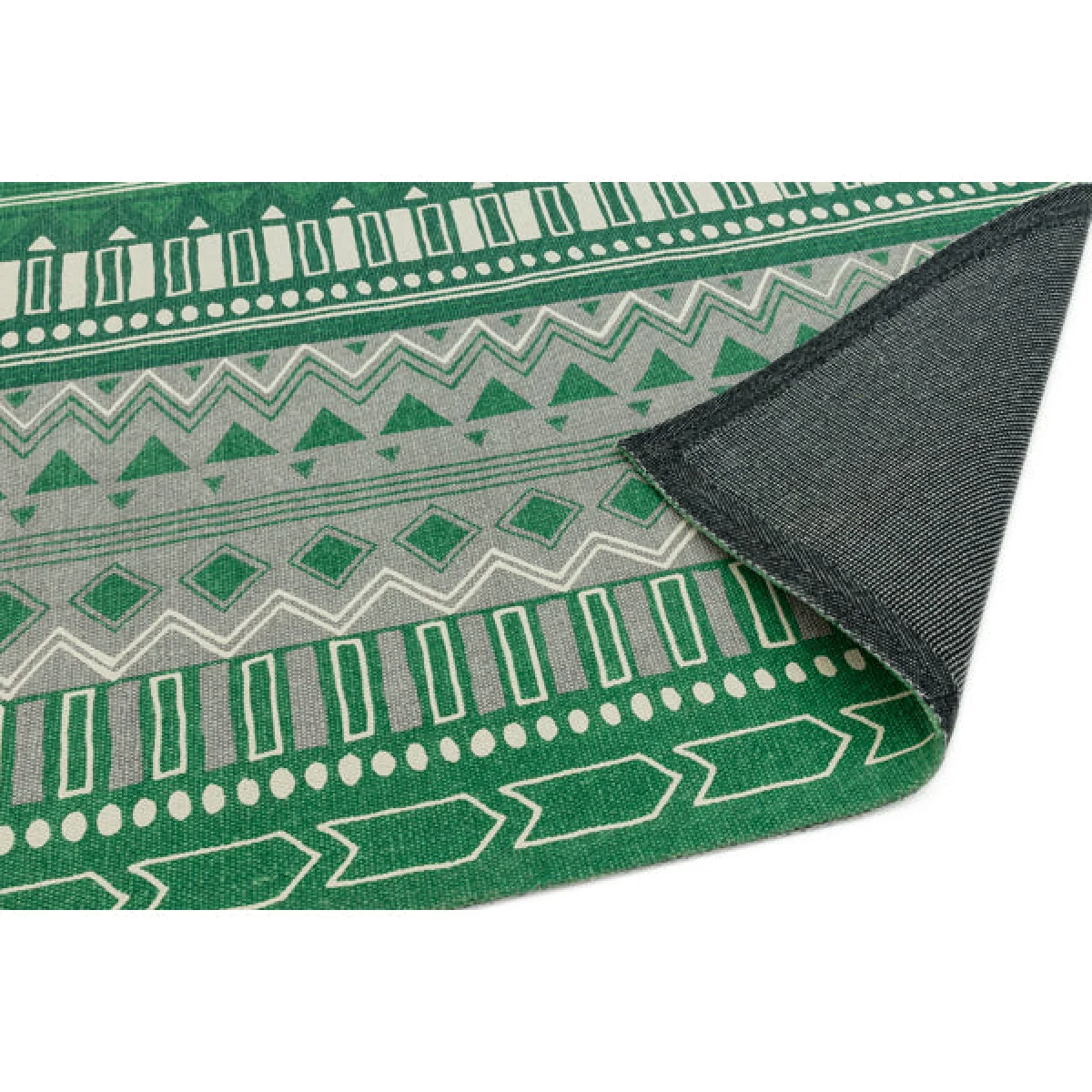 Asiatic Carpets Onix Hand Woven and Printed Rug Tribal Mix Green - 160 x 230cm – image 4