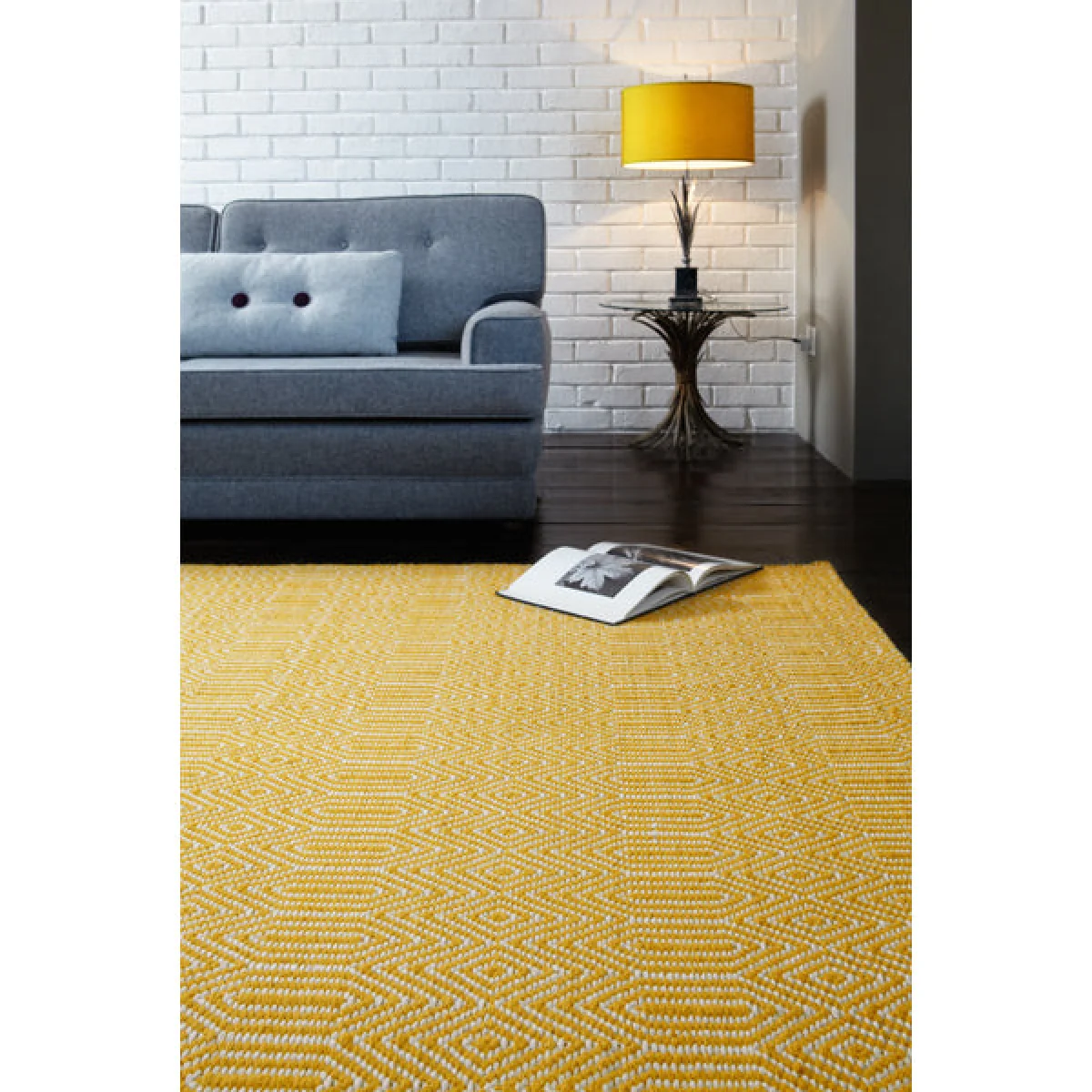 Asiatic Carpets Sloan Hand Woven Rug Mustard - 100 x 150cm – image 6