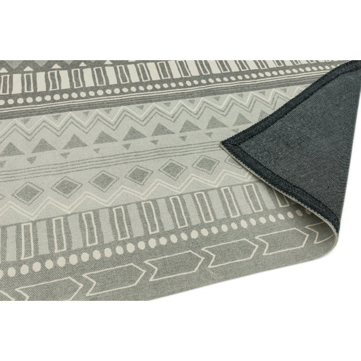 Asiatic Carpets Onix Hand Woven and Printed Rug Tribal Mix Grey - 120 x 170cm – image 4