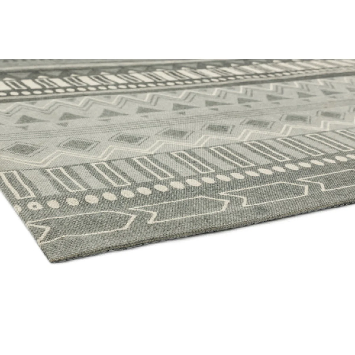 Asiatic Carpets Onix Hand Woven and Printed Rug Tribal Mix Grey - 120 x 170cm – image 5