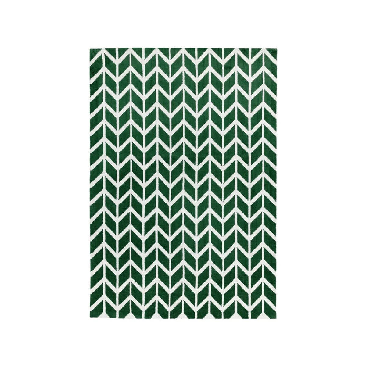 Asiatic Carpets Arlo Machine Knitted Rug Chevron Green - 120 x 170cm