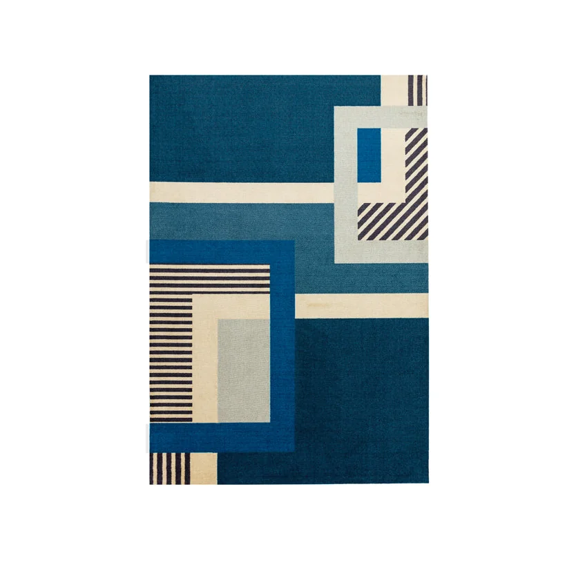 Asiatic Carpets Riley Tufted and printed Rug Blue - 160 x 240cm