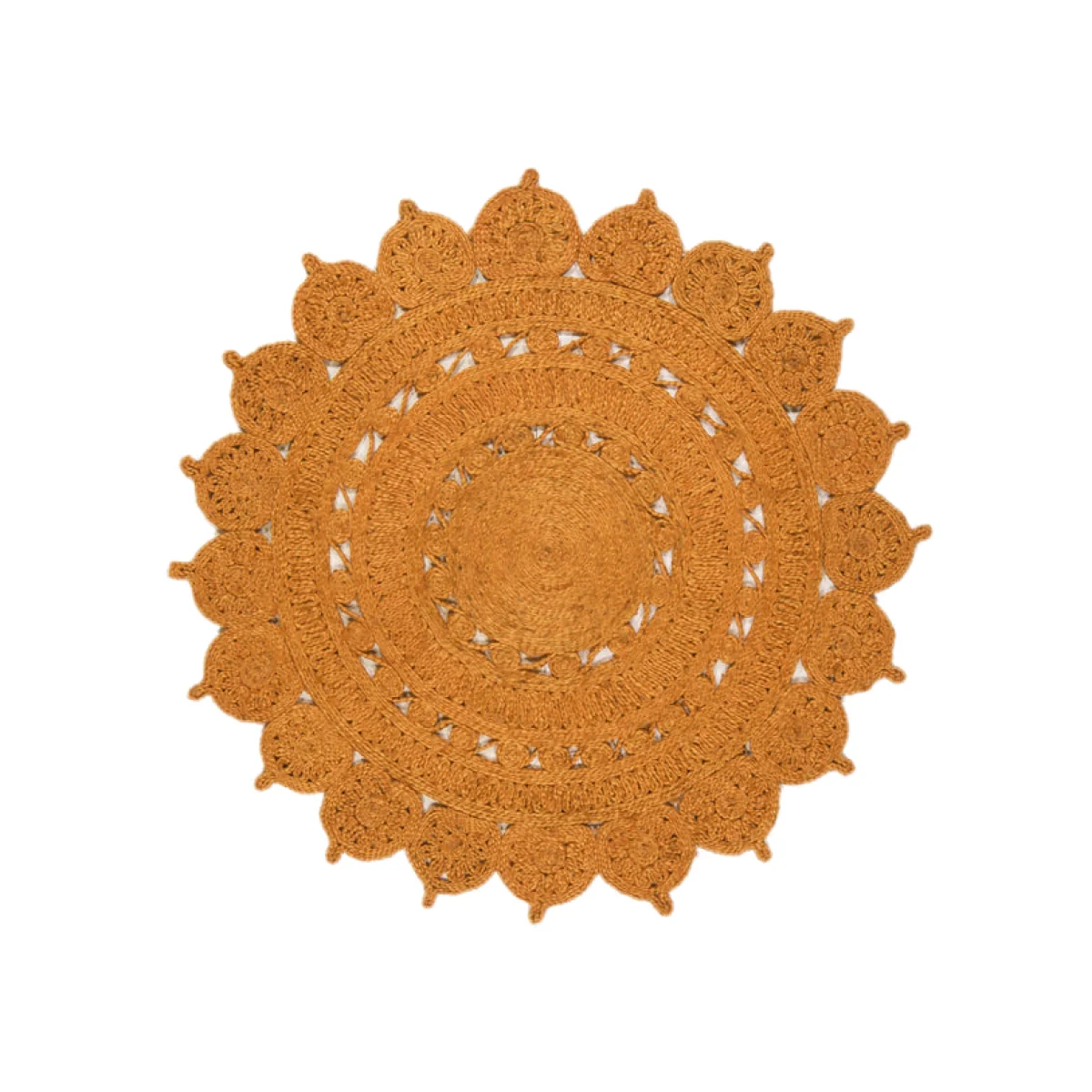 Asiatic Carpets Zira Hand Woven Rug Rust - 150 x 150cm