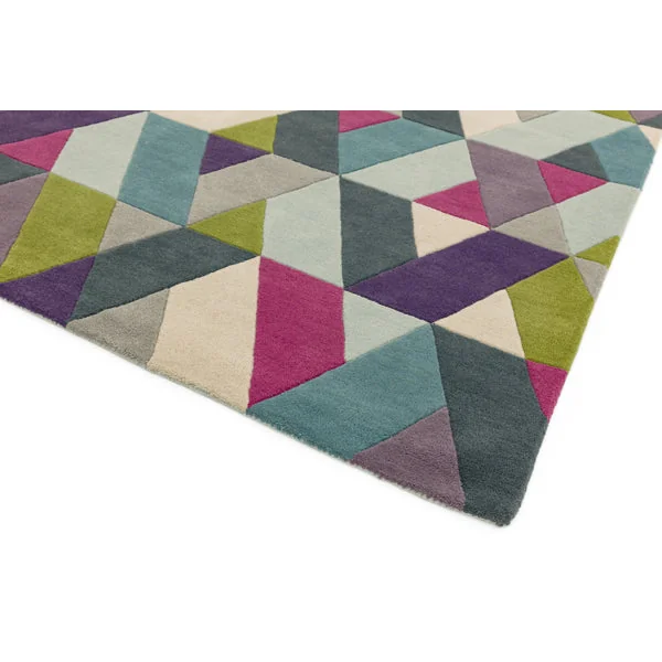 Asiatic Carpets Funk Hand Tufted Rug Chevron Blue Green - 170 x 240cm – image 4