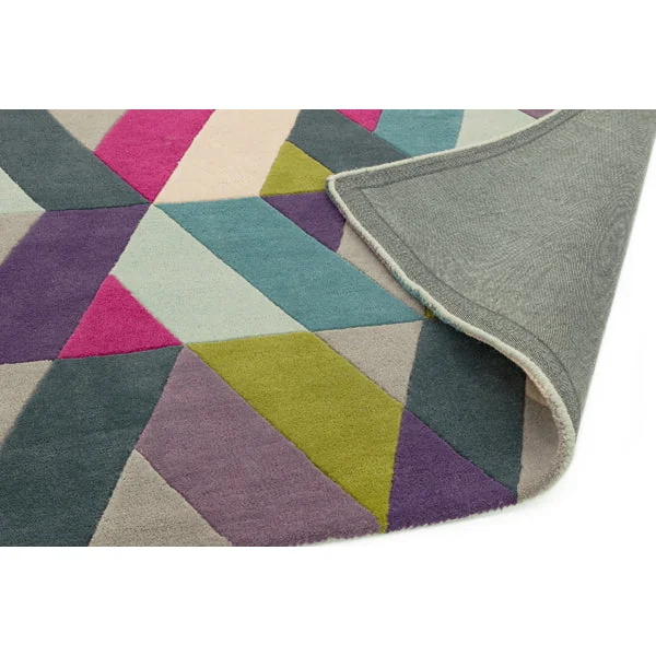 Asiatic Carpets Funk Hand Tufted Rug Chevron Blue Green - 170 x 240cm – image 5