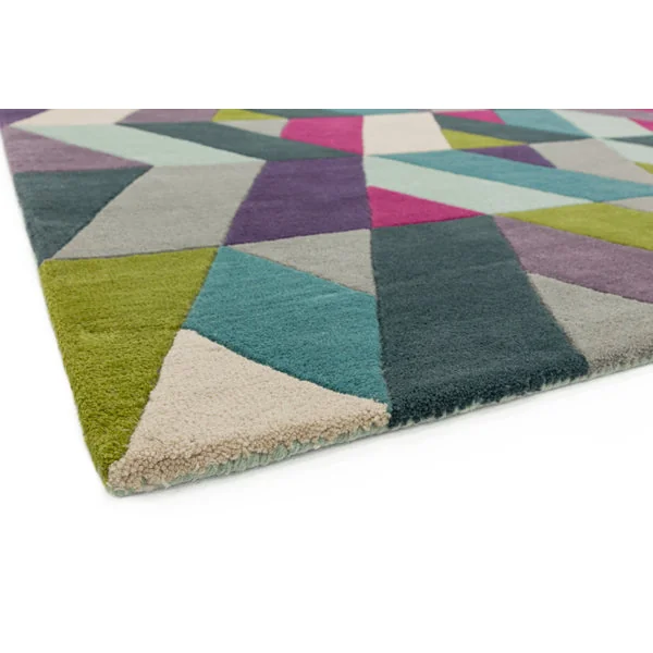 Asiatic Carpets Funk Hand Tufted Rug Chevron Blue Green - 170 x 240cm – image 6