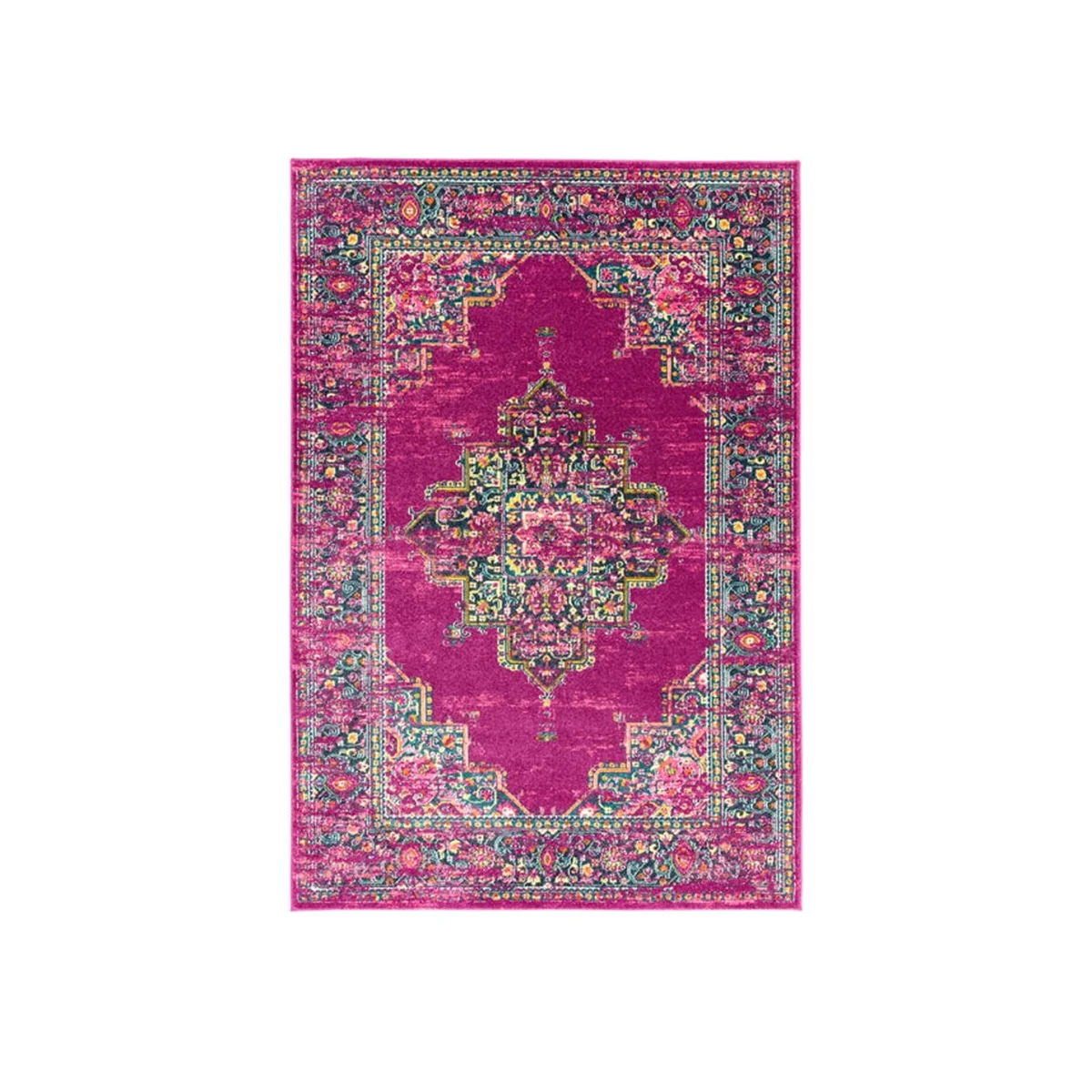 Asiatic Carpets Colt Machine Woven Rug Medallion Fuchsia - 200 x 290cm