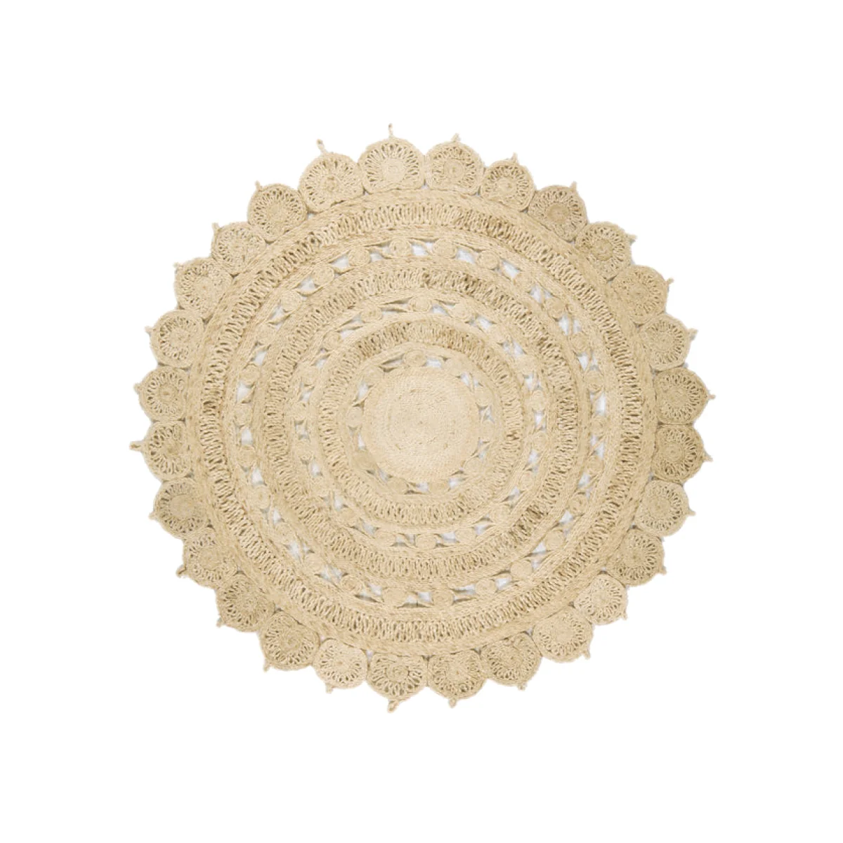 Asiatic Carpets Zira Hand Woven Rug Light Natural - 150 x 150cm