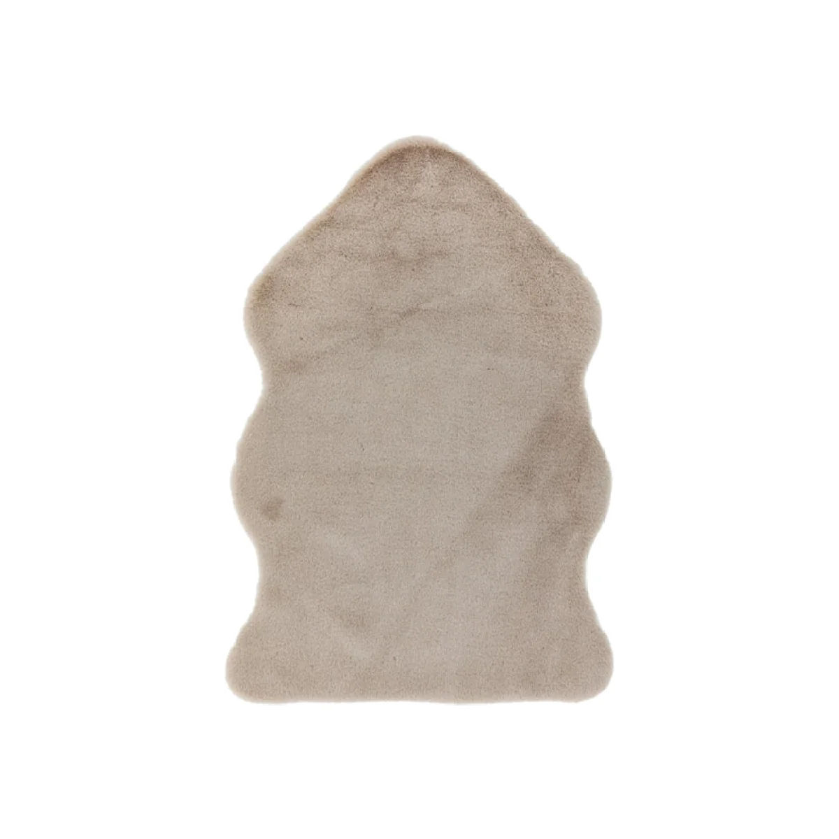 Asiatic Carpets Willow faux Fur knitted Rug Taupe - 150 x 170cm