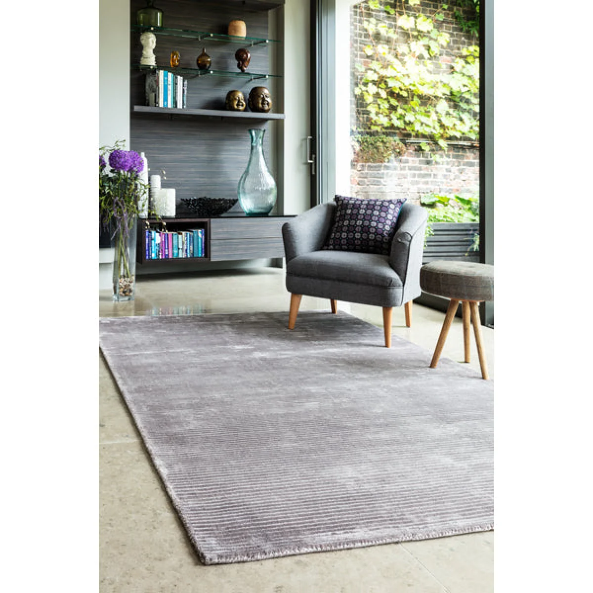 Asiatic Carpets Bellagio Hand Woven Rug Silver - 200 x 300cm