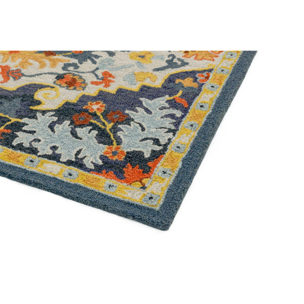 Asiatic Carpets Bronte Fine Loop Hand Tufted Rug Colours Multi Medallion BROC120170MULT - 120 x 170cm – image 3