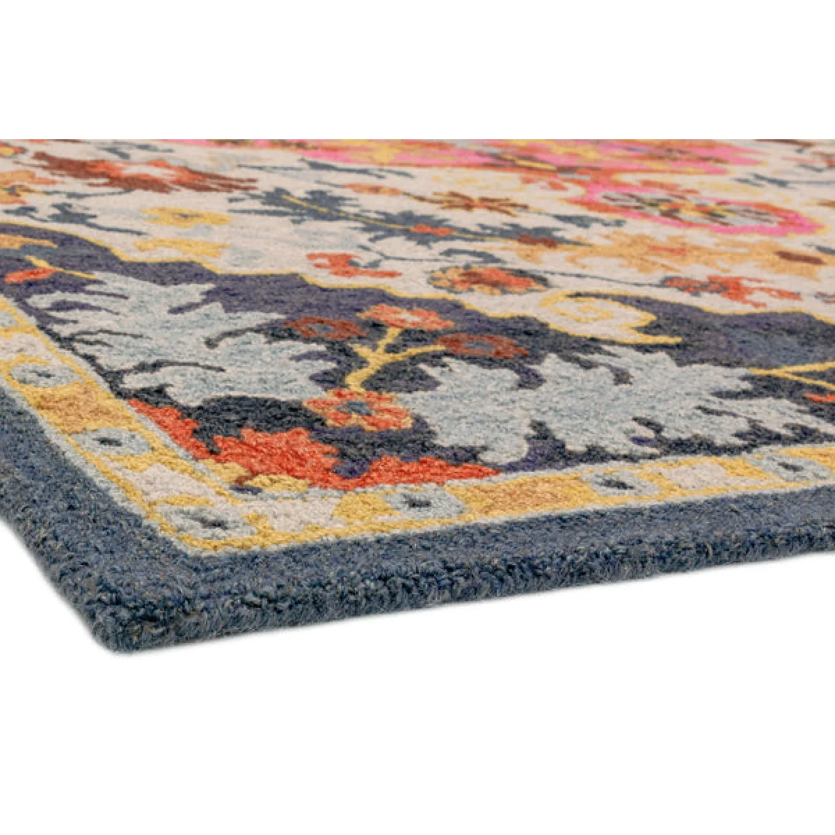 Asiatic Carpets Bronte Fine Loop Hand Tufted Rug Colours Multi Medallion BROC120170MULT - 120 x 170cm – image 5