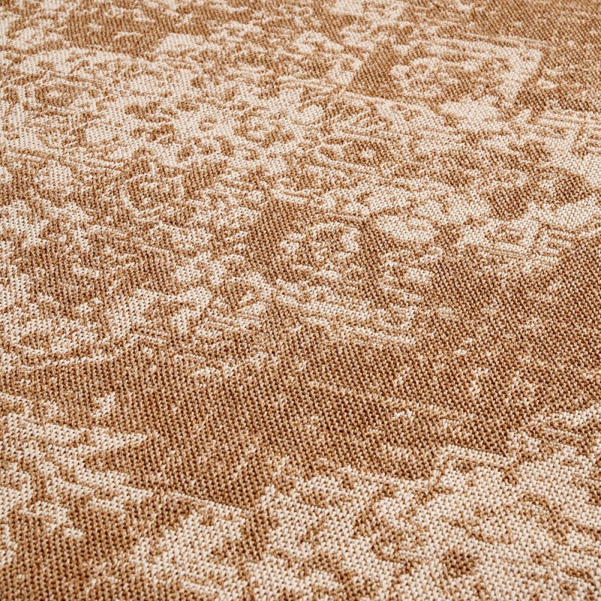 Olivia's Indoor Outdoor Natural and White Vintage Design Rug – image 3