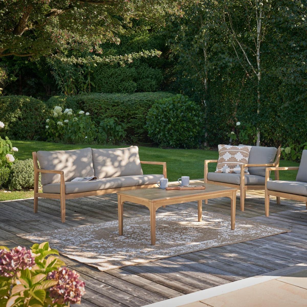 Olivia's Indoor Outdoor Natural and White Vintage Design Rug – image 8