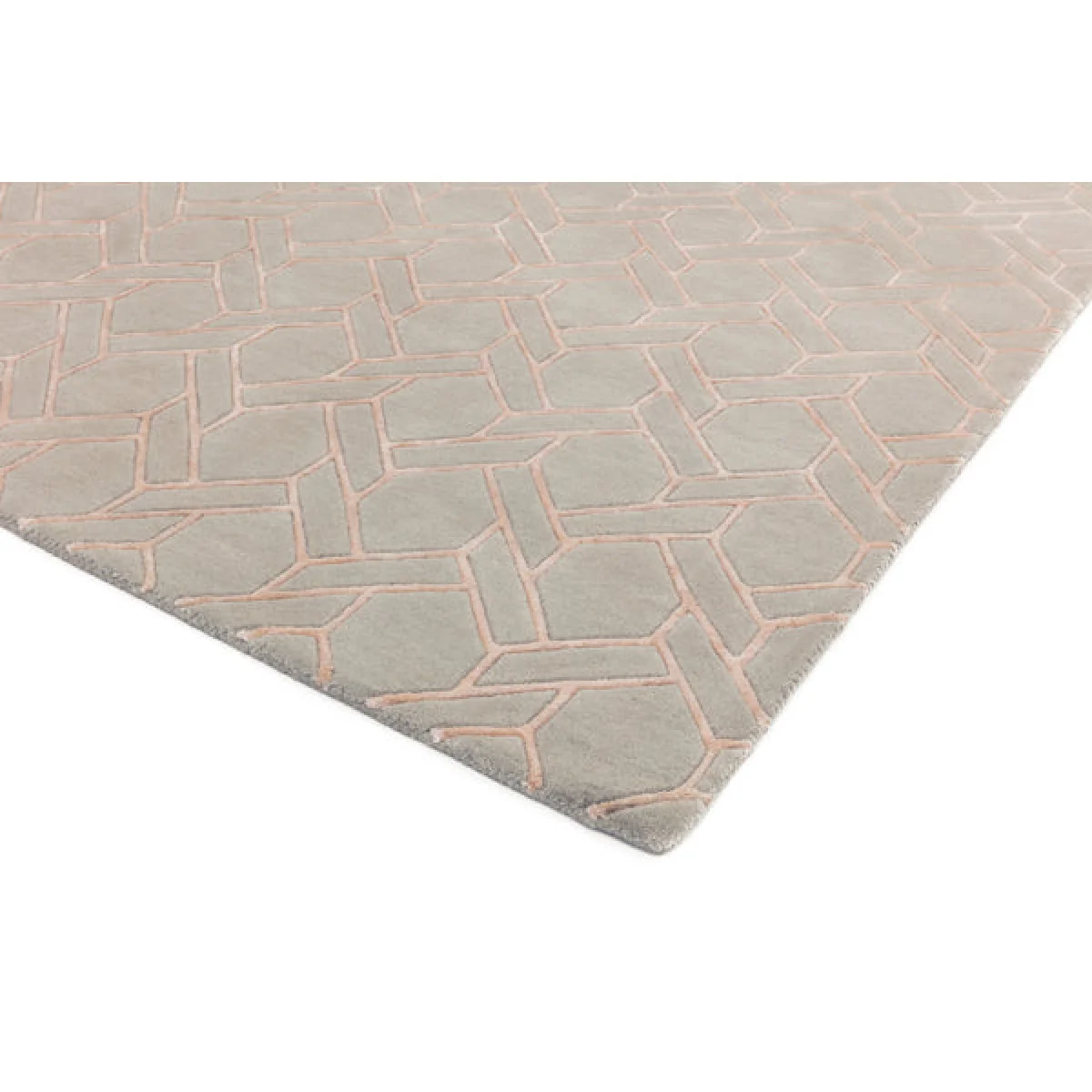 Asiatic Carpets Nexus Hand Tufted Rug Fine Lines Silver/Pink - 160 x 230cm – image 6