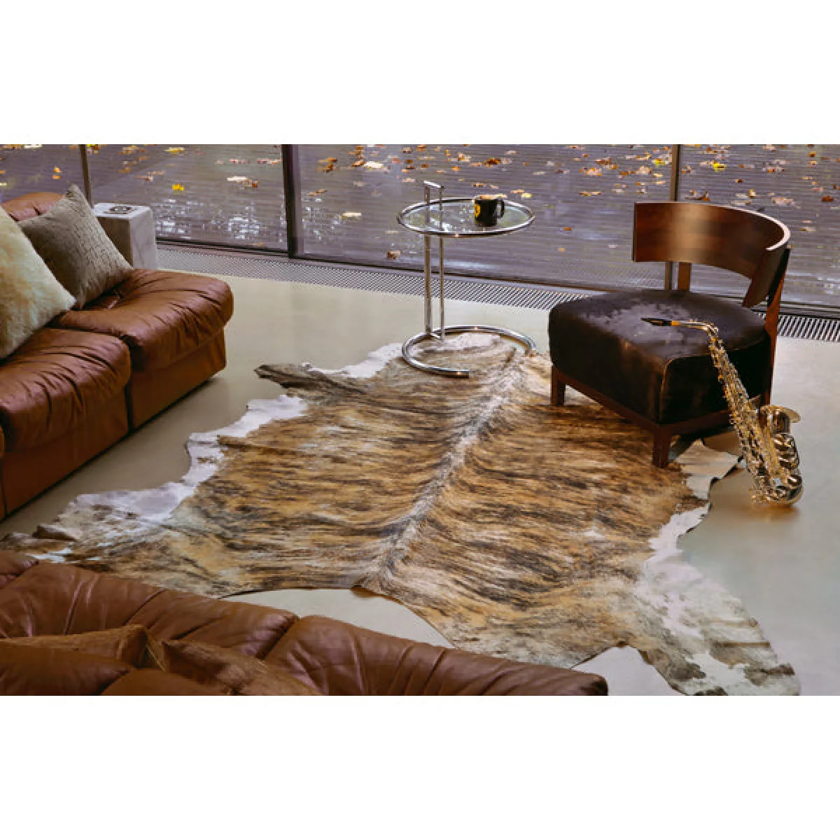 Asiatic Carpets Rodeo Cowhide Hand Finished Rug Exotic Medium - 100 x 100cm – image 2