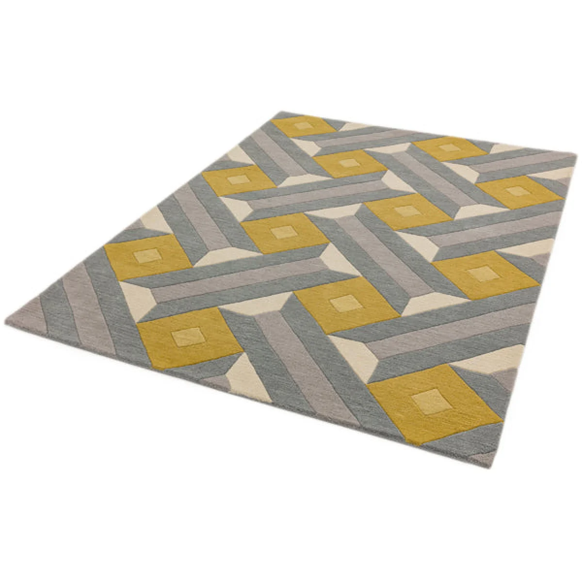 Asiatic Carpets Reef Handtufted Rug Motif Ochre Grey - 120 x 170cm – image 3