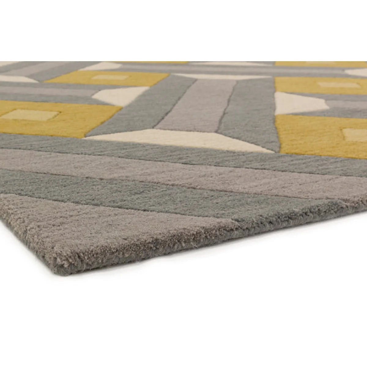 Asiatic Carpets Reef Handtufted Rug Motif Ochre Grey - 120 x 170cm – image 6