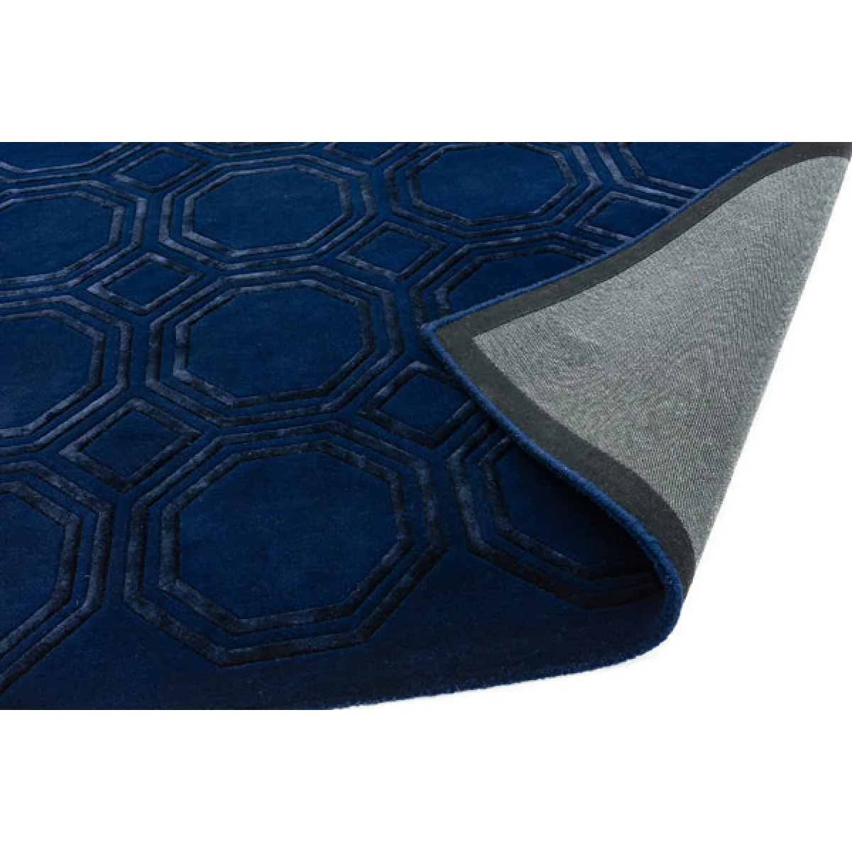 Asiatic Carpets Nexus Hand Tufted Rug Octagon Navy - 120 x 170cm – image 4