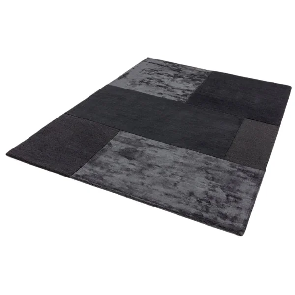 Asiatic Carpets Tate Tonal Textures Hand Tufted Rug Charcoal - 120 x 170cm – image 3