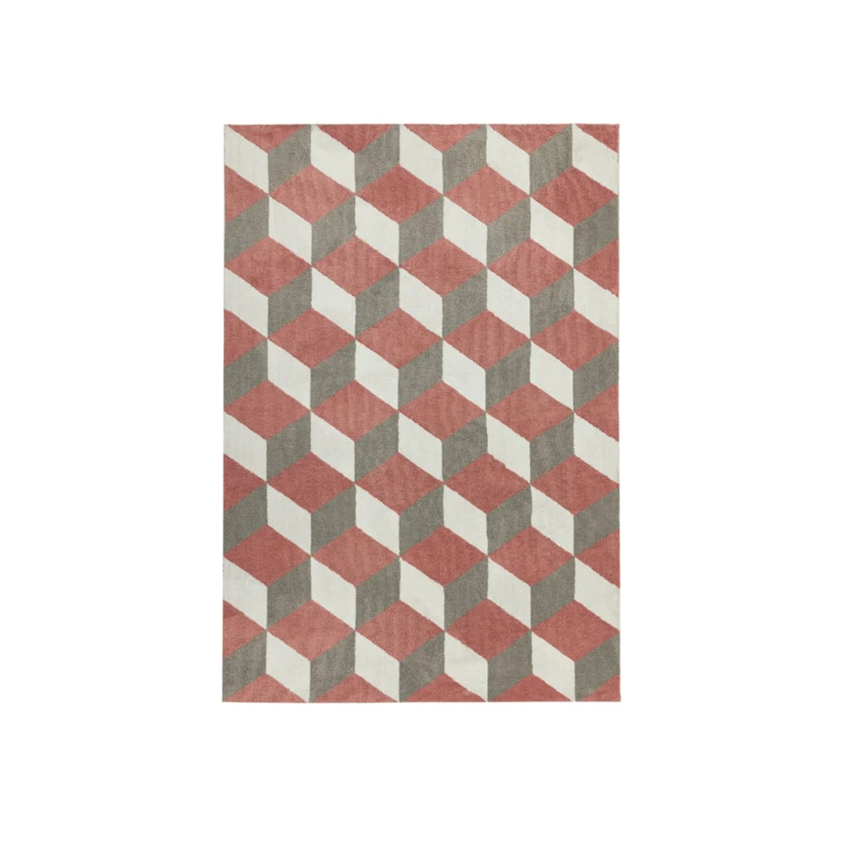 Asiatic Carpets Arlo Machine Knitted Rug Pink Block - 200 x 300cm