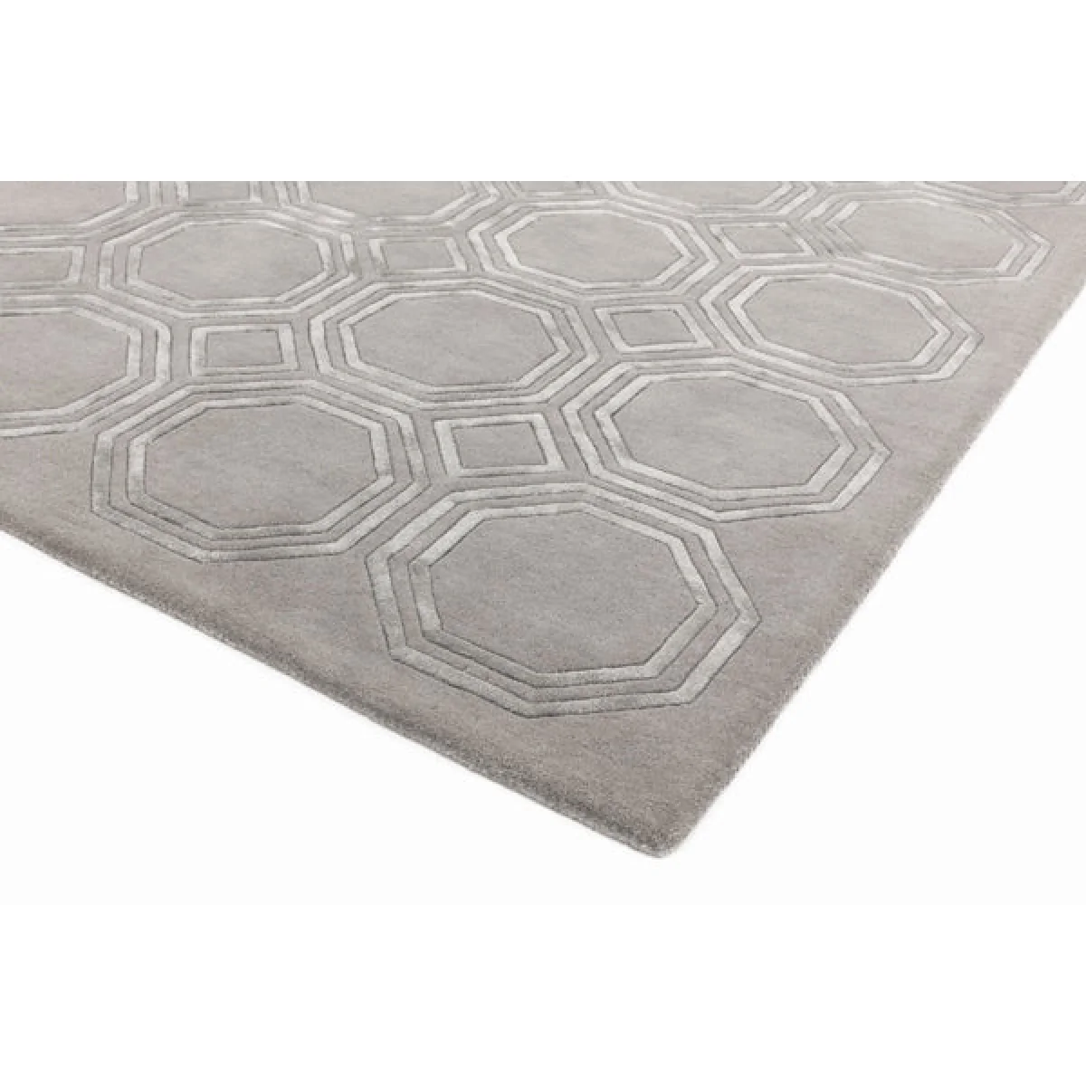 Asiatic Carpets Nexus Hand Tufted Rug Octagon Silver - 160 x 230cm – image 4