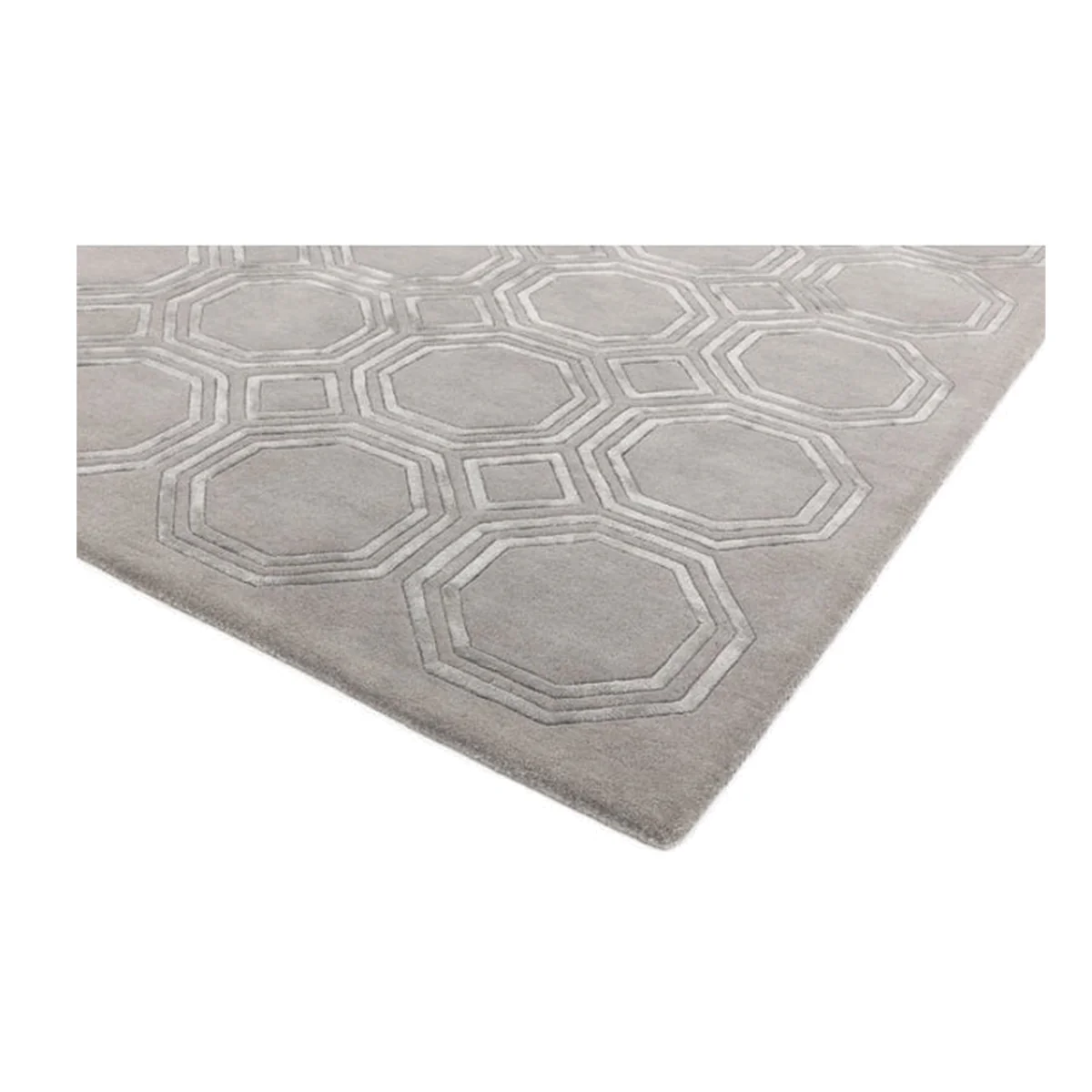 Asiatic Carpets Nexus Hand Tufted Rug Octagon Silver - 160 x 230cm – image 1
