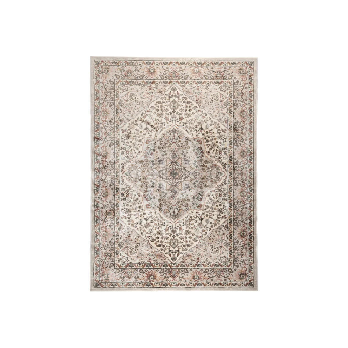 Olivia's Nordic Living Collection - Vesper Rug in Pink & Ivory / Large