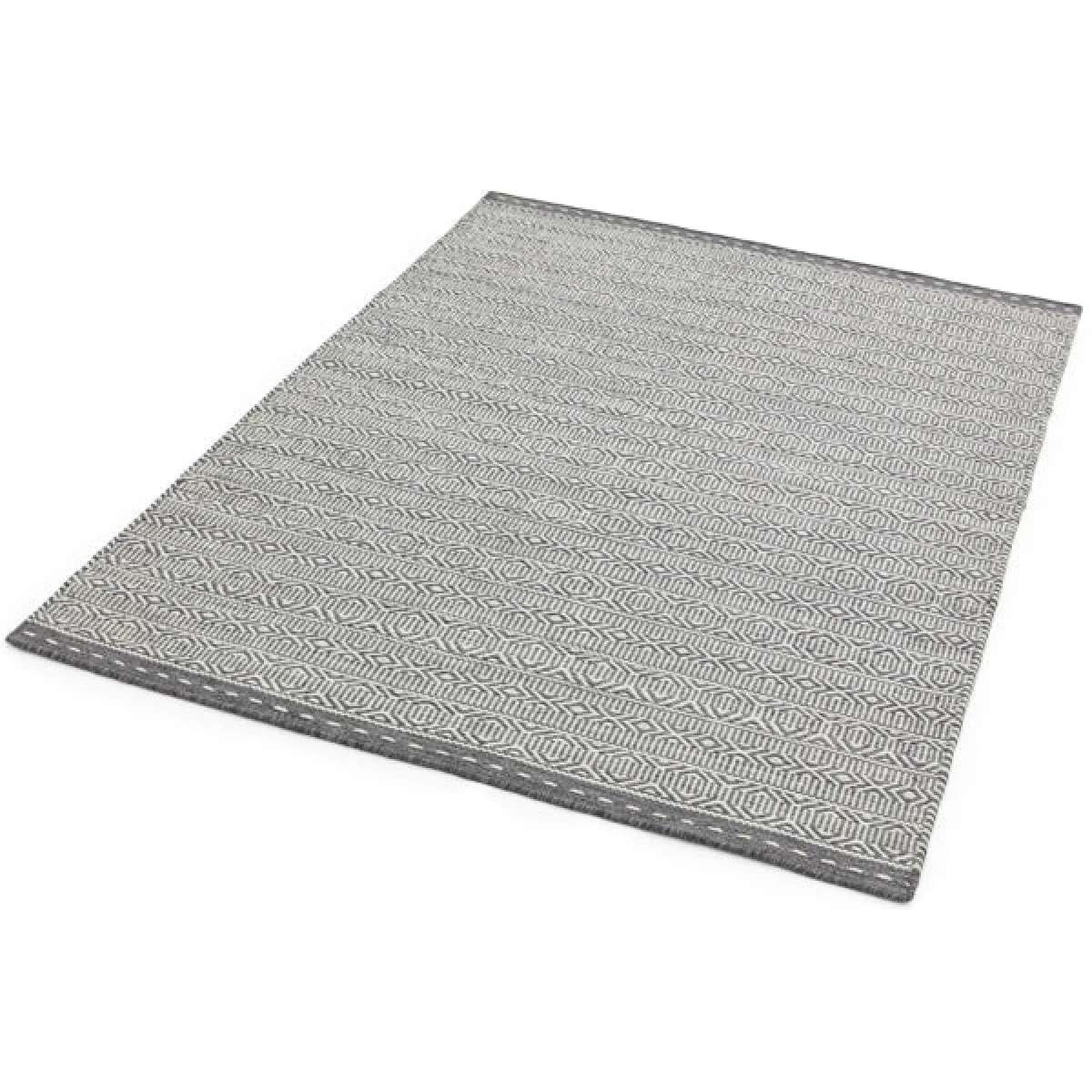 Asiatic Carpets Knox Reversible Wool Dhurry Hand Woven Dhurry Rug Grey - 200 x 290cm – image 2