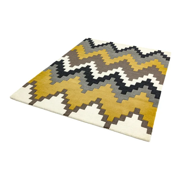 Asiatic Carpets Matrix Hand Tufted Rug Cuzzo Mustard - 160 x 230cm – image 2