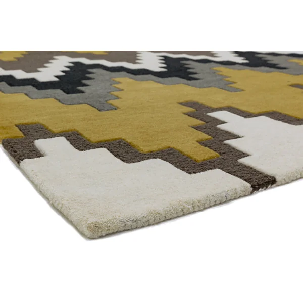 Asiatic Carpets Matrix Hand Tufted Rug Cuzzo Mustard - 160 x 230cm – image 5