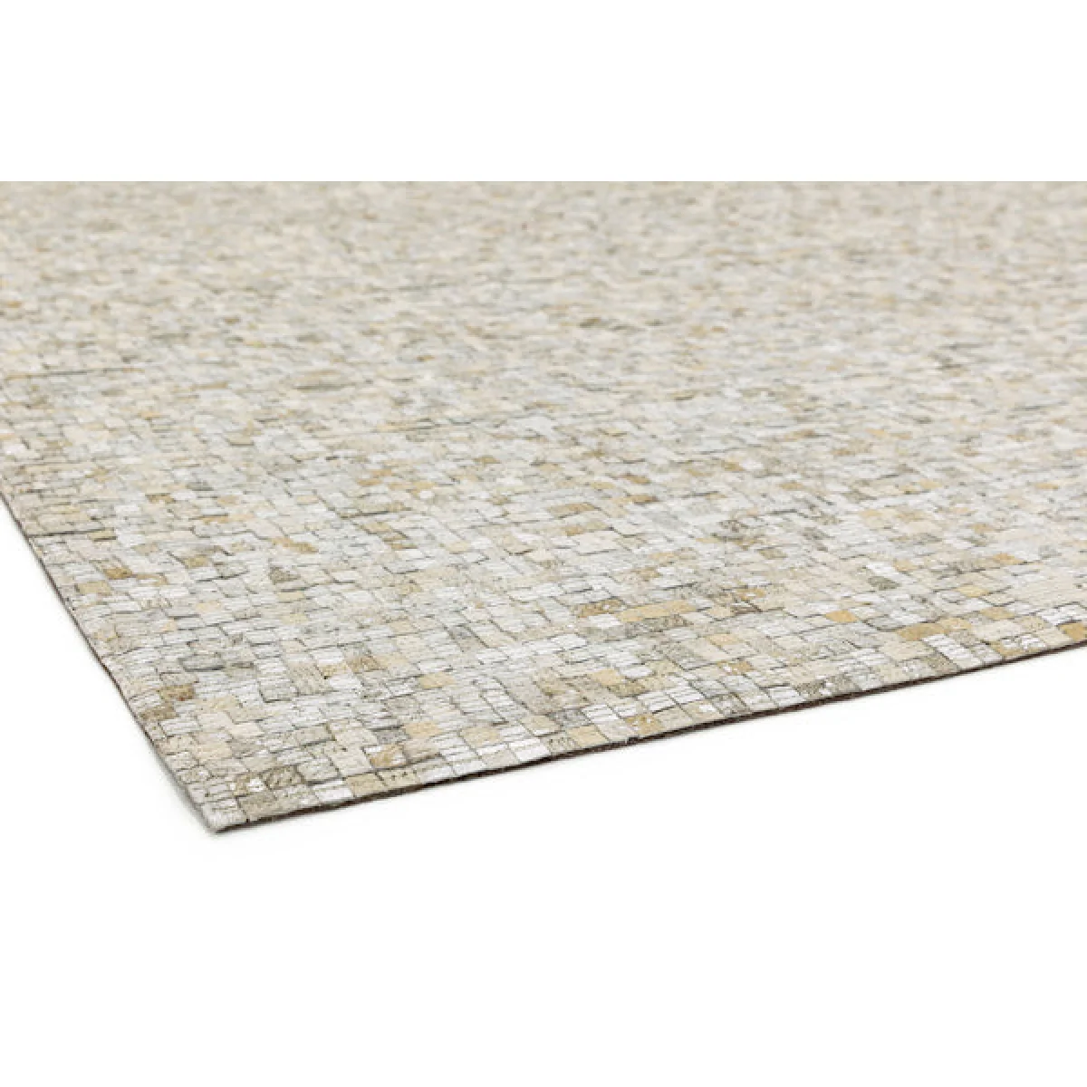 Asiatic Carpets Elona Mosaic Cowhide Hand Sewn Rug Silver - 200 x 290cm – image 5