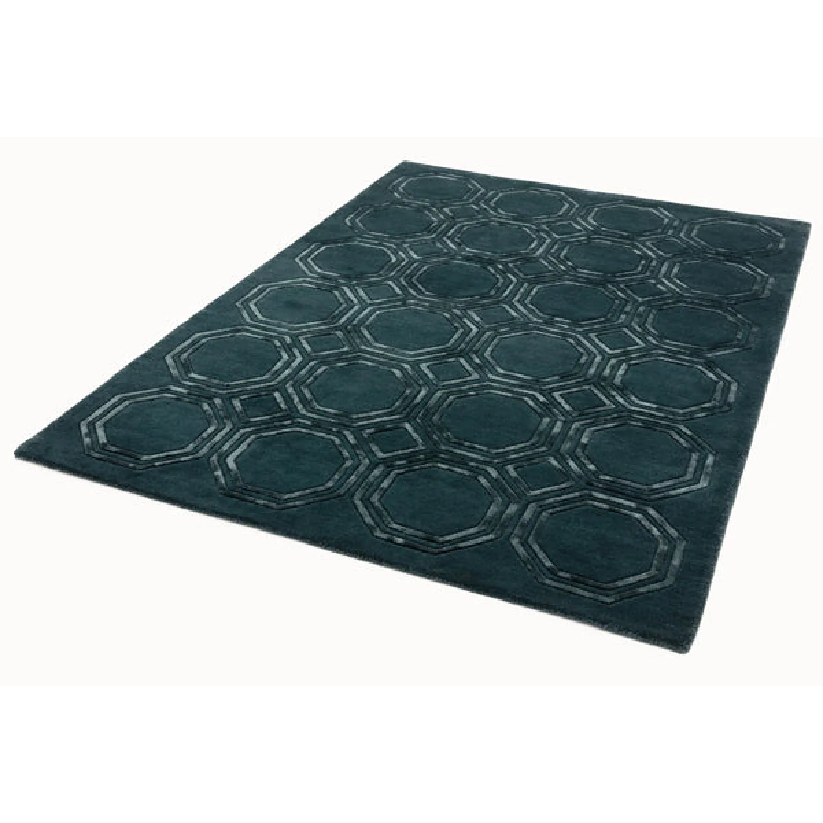 Asiatic Carpets Nexus Hand Tufted Rug Octagon Petrol - 120 x 170cm – image 2
